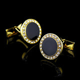 Enamel French Men's Metal Cufflink Shirt Buttons Knot High Copper