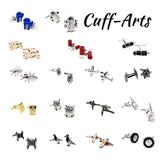 Men's French Shirt Cufflinks Birds Owl Gloves Insect Aircraft Model Cufflinks