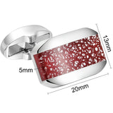 Cufflinks For Men with Gift Box, Dichroic Glass, Business and Daily Use