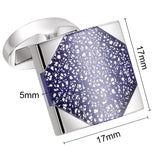 Dichroic Glass Cufflinks in Gift Box