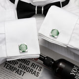 Dichroic Glass Cufflinks in Gift Box