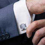 Dichroic Glass Cufflinks in Gift Box