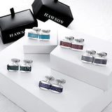 Cufflinks For Men with Gift Box, Dichroic Glass, Business and Daily Use