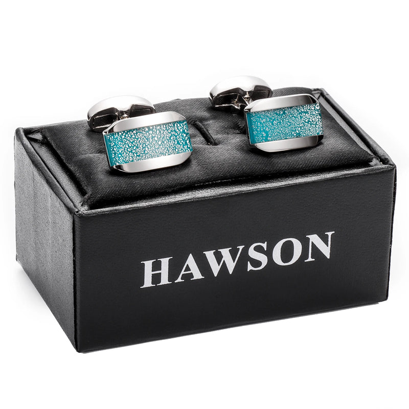 Cufflinks For Men with Gift Box, Dichroic Glass, Business and Daily Use