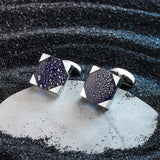 Dichroic Glass Cufflinks in Gift Box