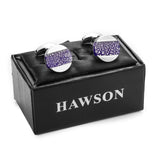 Dichroic Glass Cufflinks for Men with Gift Box