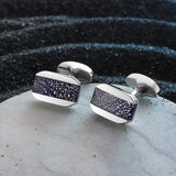 Cufflinks For Men with Gift Box, Dichroic Glass, Business and Daily Use