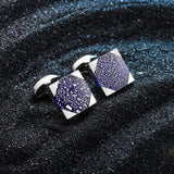 Dichroic Glass Cufflinks in Gift Box
