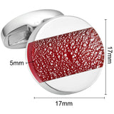 Dichroic Glass Cufflinks for Men with Gift Box
