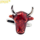 Red Cow Bull Chef Cufflinks High Gift For Men Bouton De Manchette