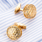 Hollow Crystal Cufflinks Business Wedding Dress