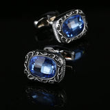 Crystal Copper Cufflinks for Men Business Wedding