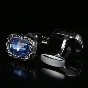 Crystal Copper Cufflinks for Men Business Wedding