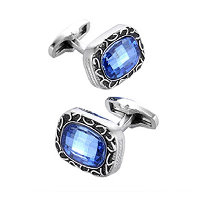 Crystal Copper Cufflinks for Men Business Wedding