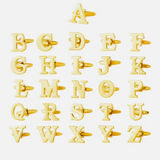 Personalized Women's Letter Cufflinks High Gemelos Mancuernillas