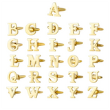 Personalized Women's Letter Cufflinks High Gemelos Mancuernillas