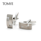 Silver Texudo Buttons Square Cuff Links XK21S027