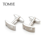 Silver Texudo Buttons Square Cuff Links XK21S027