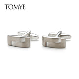 Silver Texudo Buttons Square Cuff Links XK21S027