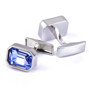 Crystal Cufflinks for Men's French Shirt Suit Business Wedding