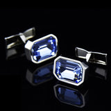 Crystal Cufflinks for Men's French Shirt Suit Business Wedding
