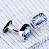 Crystal Cufflinks for Men's French Shirt Suit Business Wedding