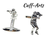 Tennis Player Shaped Cuff Links Husband Gift