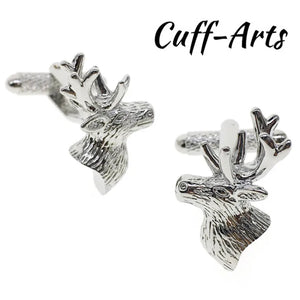 Deer Head Cufflinks Anniversary Gift Wedding Party Jewelry C10056