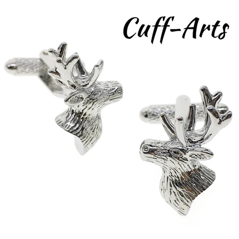 Deer Head Cufflinks Anniversary Gift Wedding Party Jewelry C10056