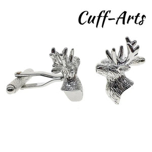 Deer Head Cufflinks Anniversary Gift Wedding Party Jewelry C10056