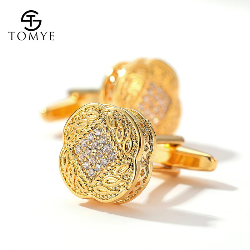 Mens High Zircon Cufflinks XK20S007 3 Colors Formal Business Wedding