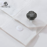 Mens High Zircon Cufflinks XK20S007 3 Colors Formal Business Wedding