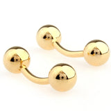 Double Ball Sphere Cufflinks Nail Sleeve 158210 Free Shipping + Box