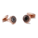 Vintage Rose Cufflinks for Men's French Shirts