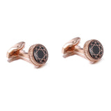 Vintage Rose Cufflinks for Men's French Shirts