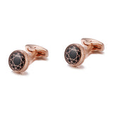 Vintage Rose Cufflinks for Men's French Shirts