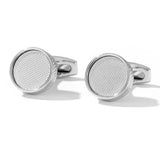 Personalized Round Cufflinks Silver XK22S008 Wedding Buttons Jewelry