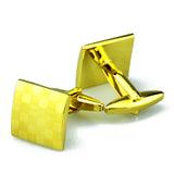 Small Plaid Checkered Louver Laser Men's Cufflinks Jewelry