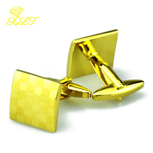 Small Square Blinds Laser Men's Cufflinks