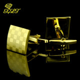 Small Square Blinds Laser Men's Cufflinks