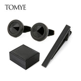 Cufflinks Tie Clip Set TZ21006 Business Dress Shirt Cuff Links for Men