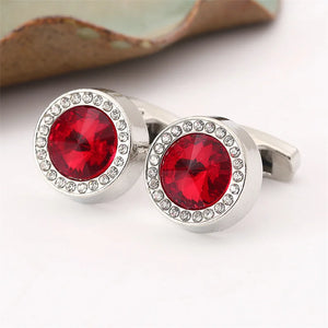 Unisex Metal Copper Cufflinks and Tie Clip Set