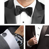 Tuxedo Cufflinks and Studs Set Business Wedding