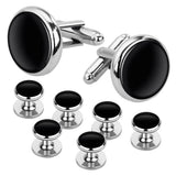 Tuxedo Cufflinks and Studs Set Business Wedding