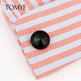Men's Cufflinks and Tie Clip Set High Formal Business Shirt Cuff Links
