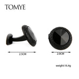 Men's Cufflinks and Tie Clip Set High Formal Business Shirt Cuff Links
