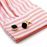 Men's Golden Square Cufflinks XK23010 Formal Dress Shirt Wedding