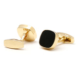 Men's Golden Square Cufflinks XK23010 Formal Dress Shirt Wedding