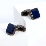 Men's Grey Square Metal Cufflinks XK22S032