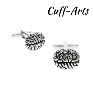 Brain Cufflinks Mens Vintage Gemelos by Cuffarts C10352